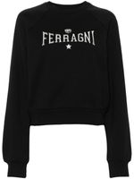 Chiara Ferragni sweat en coton à logo brodé - Noir - thumbnail