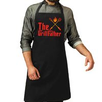 Bbq schort The GrillFather zwart voor heren   -