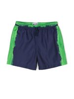 Moschino Kids short de bain à logo imprimé - Bleu - thumbnail