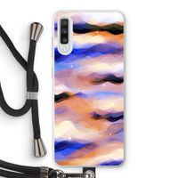 Donkere Wolken: Samsung Galaxy A70 Transparant Hoesje met koord