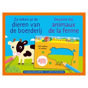 Deltas Sjabloonkaarten - zo teken je de dieren van de boerderij