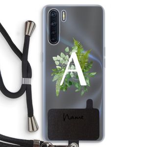 Green Brush: Oppo A91 Transparant Hoesje met koord