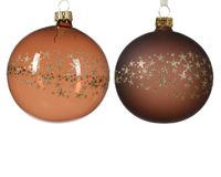Kerstbal glas d8 cm espresso a2 IV kerst Decoris - Decoris Kerstbal glas d8 cm espresso a2 IV kerst Decoris - Decoris