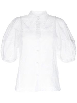 Chloé chemise à broderies - Blanc