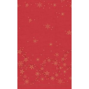 Duni Tafellaken Star Shine Red 138x220cm