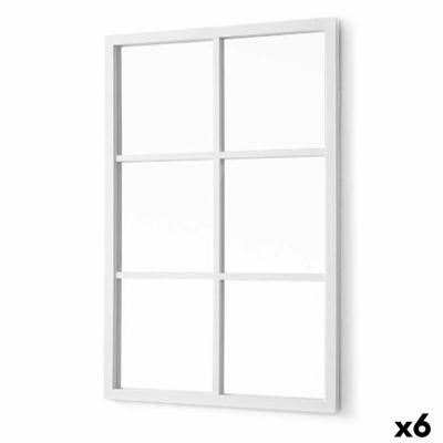 Wandspiegel Gift Decor Wit Kvadrater 70 x 47 x 2 cm (6 Stuks)