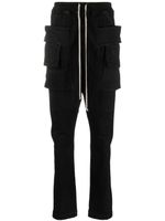 Rick Owens DRKSHDW pantalon en coton mélangé à poches cargo - Noir