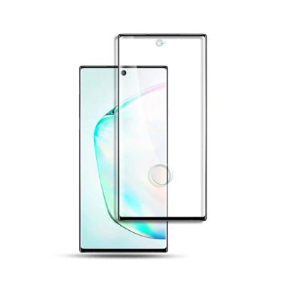 Voor Galaxy Note 10 + mocolo 0.33 mm 9H 3D gebogen Full Screen gehard glas film ondersteuning vingerafdruk ontgrendelen (zwart)