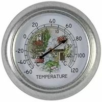 Thermometer - metaal - 25 cm