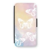 White butterfly: iPhone 8 Flip Hoesje - thumbnail