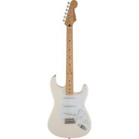 Fender Jimmie Vaughan Tex-Mex Strat Olympic White MN elektrische gitaar met deluxe gigbag