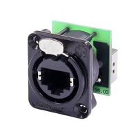 Neutrik NE8FDP-B RJ45-dataconnector etherCon D-serie NE8FDP-B Bus, recht NE8FDP-B Aantal polen: 8P8C Zwart 1 stuk(s) - thumbnail