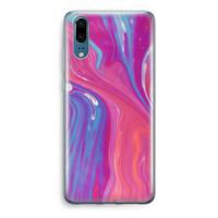 Paarse stroom: Huawei P20 Transparant Hoesje