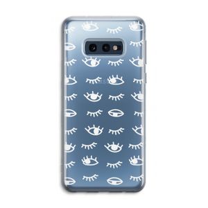 Eye pattern #3: Samsung Galaxy S10e Transparant Hoesje