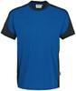 Hakro 290 T-shirt Contrast MIKRALINAR® - Royal Blue/Anthracite - 2XL