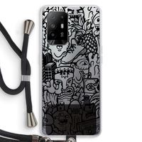 Vexx Black Mixtape: Oppo A95 5G Transparant Hoesje met koord