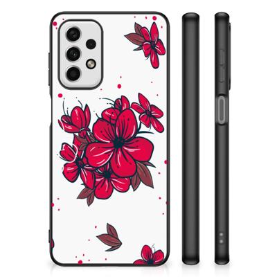 Samsung Galaxy A23 Bloemen Hoesje Blossom Red