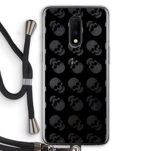 Musketon Skulls: OnePlus 7 Transparant Hoesje met koord