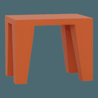 Bijzettafel Leon Flame 35 x 25 x 28 CM