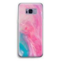 Roze explosie: Samsung Galaxy S8 Transparant Hoesje