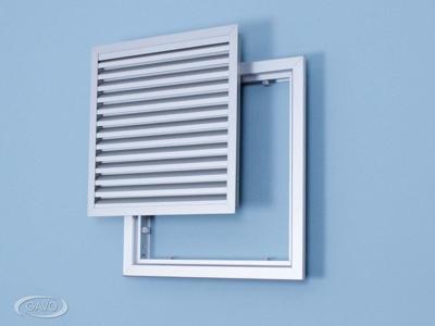 Lamellenrooster aluminium v-lamel uitneembaar geanodiseerd