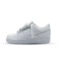 Nike Air Force 1 Low Rope Laces White Custom - thumbnail