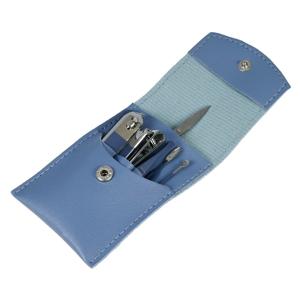 Benson Care Manicure reisset - 7-delig - blauw - incl. etui - RVS - nagel verzorging