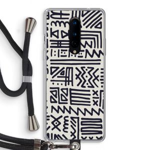 Marrakech print: OnePlus 8 Transparant Hoesje met koord