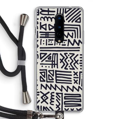 Marrakech print: OnePlus 8 Transparant Hoesje met koord