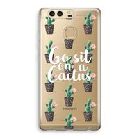Cactus quote: Huawei P9 Transparant Hoesje