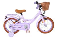 Volare ashley kinderfiets - meisjes - 14 inch - lila - twee handremmen
