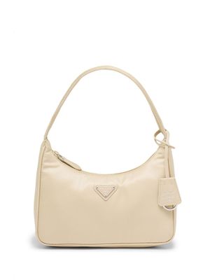 Prada mini sac porté épaule Re-Edition - Tons neutres