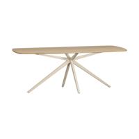 Woood Tablo eettafel Deens ovaal 220x100 cm Transparant grijs