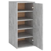 vidaXL Schoenenkast 32x35x70 cm bewerkt hout betongrijs