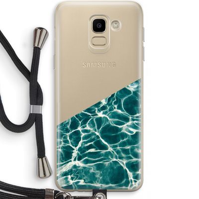 Weerkaatsing water: Samsung Galaxy J6 (2018) Transparant Hoesje met koord