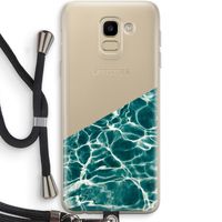 Weerkaatsing water: Samsung Galaxy J6 (2018) Transparant Hoesje met koord
