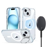 iPhone 15 Snap-and-Stand Charging Bundle - Clear Blue - thumbnail