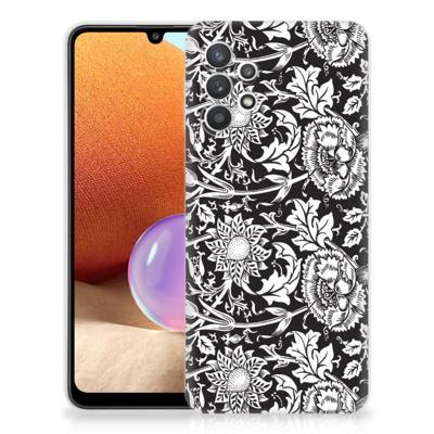 Samsung Galaxy A32 4G | A32 5G Enterprise Editie | TPU Case | Black Flowers Samsung Galaxy A32 4G | A32 5G Enterprise Editie | TPU Case | Black Flowers