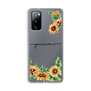 Zonnebloemen: Samsung Galaxy S20 FE / S20 FE 5G Transparant Hoesje
