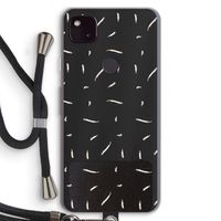 Hipster stripes: Pixel 4a 5G Transparant Hoesje met koord