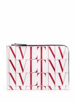 Valentino Garavani pochette VLTN à logo imprimé - Blanc