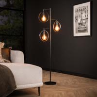 LifestyleFurn Vloerlamp Holley 3-lamps, Ø22cm - Charcoal - thumbnail