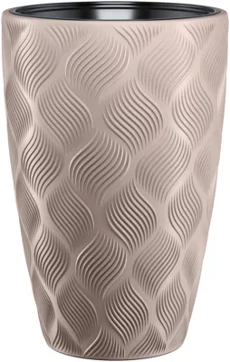 Vita bloempot Flow Slim 30 taupe Vita bloempot Flow Slim 30 taupe