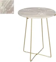 Mica Decorations Alec bijzettafel 55 x Ø 43cm marmer, lichtroze