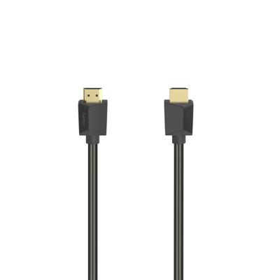 Hama 00200704 HDMI-kabel HDMI Aansluitkabel HDMI-A-stekker, HDMI-A-stekker 5.00 m Zwart 4K UHD