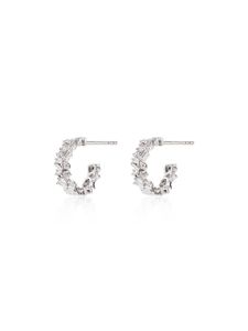 Suzanne Kalan boucles d'oreilles Classic Icon en or blanc 18ct pavées de diamants