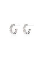 Suzanne Kalan boucles d'oreilles Classic Icon en or blanc 18ct pavées de diamants