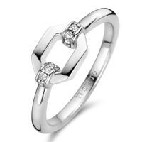 TI SENTO-Milano 12300ZI Ring zilver-zirconia wit - thumbnail