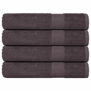 VidaXL Saunahanddoeken 4 st 80x200 cm 360 g/m² 100% katoen antraciet