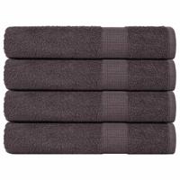 VidaXL Saunahanddoeken 4 st 80x200 cm 360 g/m² 100% katoen antraciet